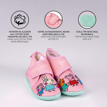 Chinelos para crianças Peppa Pig Half Boot House Slippers