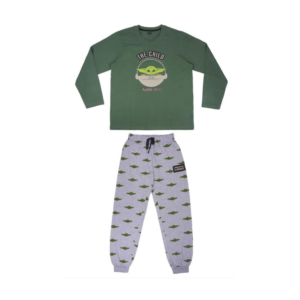 Baby Yoda O Mandaloriano Pijama comprido para adultos