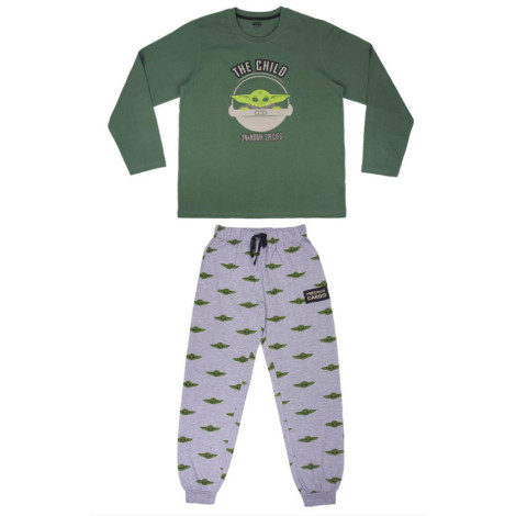 Baby Yoda O Mandaloriano Pijama comprido para adultos