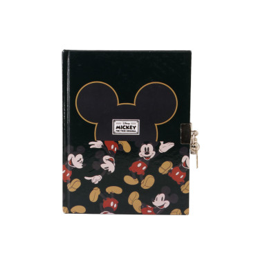 Cuaderno A5 Mickey Mouse Negro