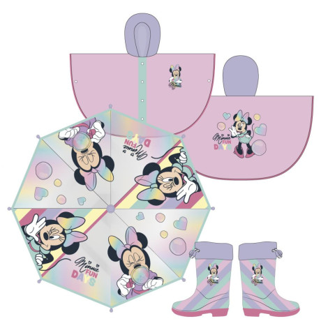 Poncho de chuva para criança Minnie Mouse Disney