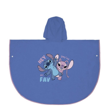 Capa de chuva Stitch Disney para criança Poncho