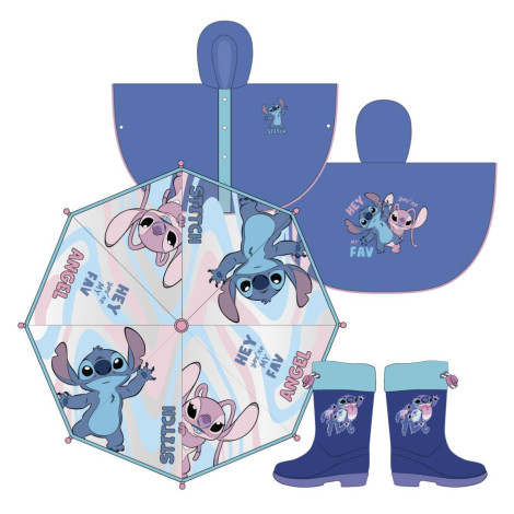 Capa de chuva Stitch Disney para criança Poncho