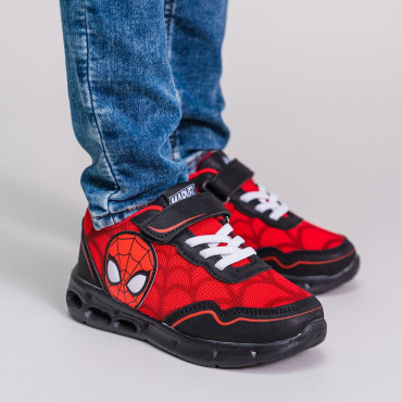 Sapatos desportivos com luzes Spiderman Marvel