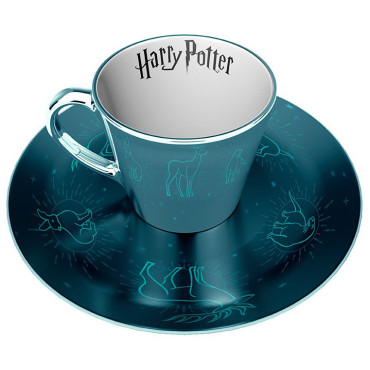 Set de chávena de café e pires Harry Potter Patronus