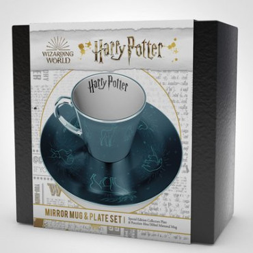 Set de chávena de café e pires Harry Potter Patronus