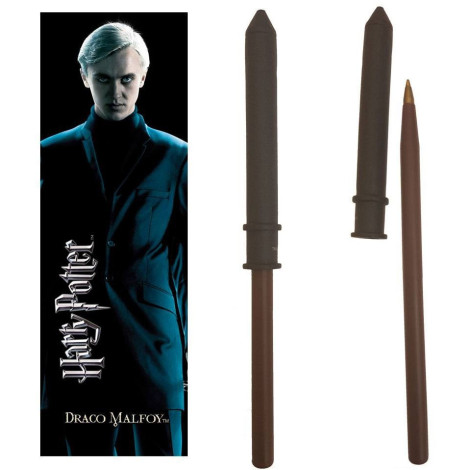 Draco Malfoy Harry Potter Conjunto de Caneta e Bookmark