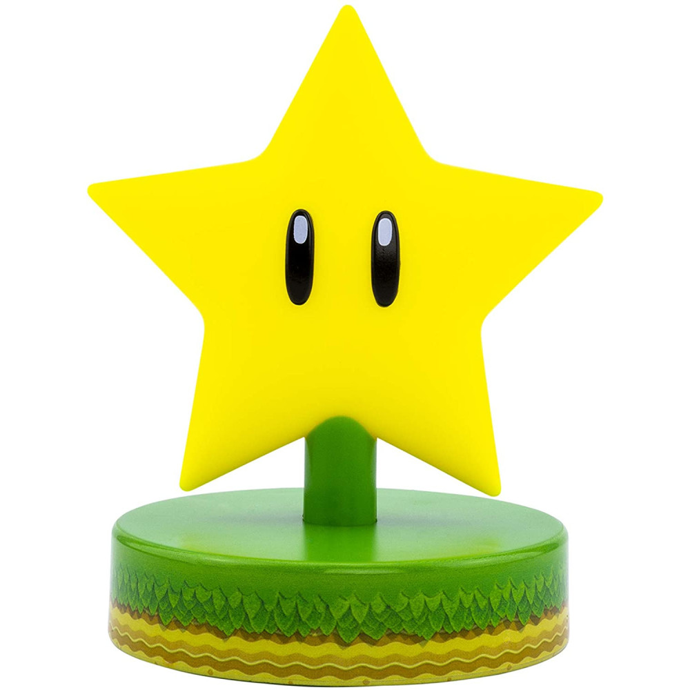 Super Mario Star 3D Mini Lâmpada 10 cm