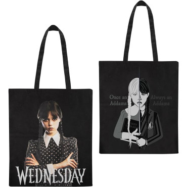 Tote bag Wednesday Addams -...