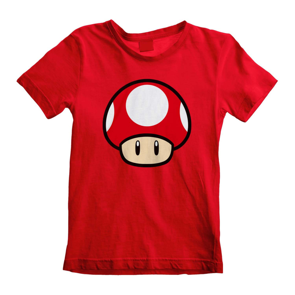 T-shirt para crianças Super Mario Champi