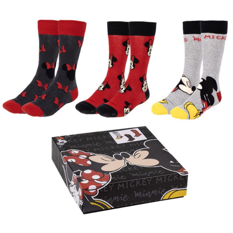 Conjunto de 3 pares de meias Minnie Mouse