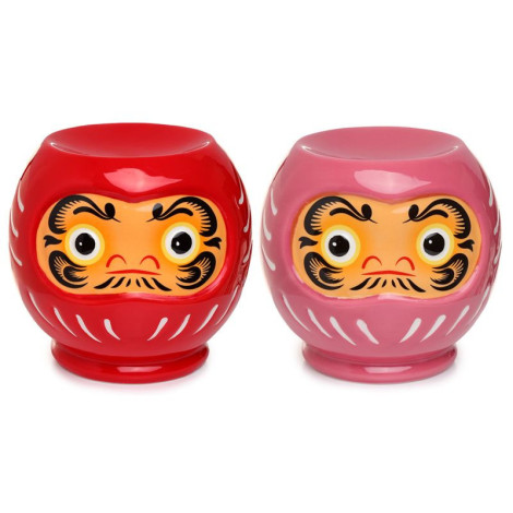 Queimador de óleo em cerâmica Daruma Boneca Daruma japonesa