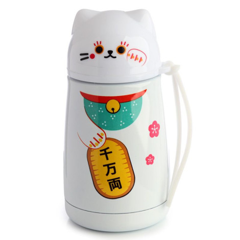 Botella acero Maneki Neko 300ml