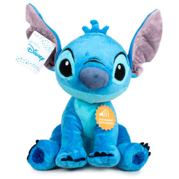 Peluche Disney Stitch com som de 30 cm