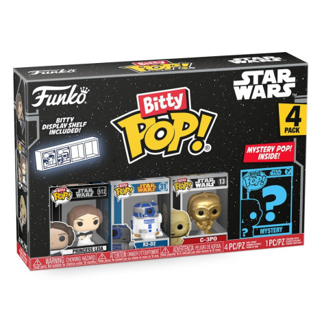 Conjunto de 4 figuras Bitty Pop! Leia Star Wars