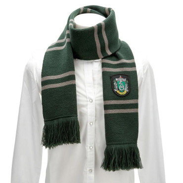 Cachecol com o brasão de Slytherin de Harry Potter