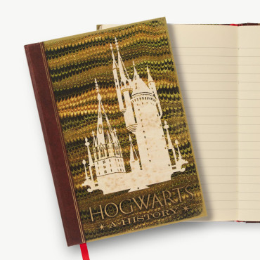 Caderno de notas História de Hogwarts Harry Potter Minalima