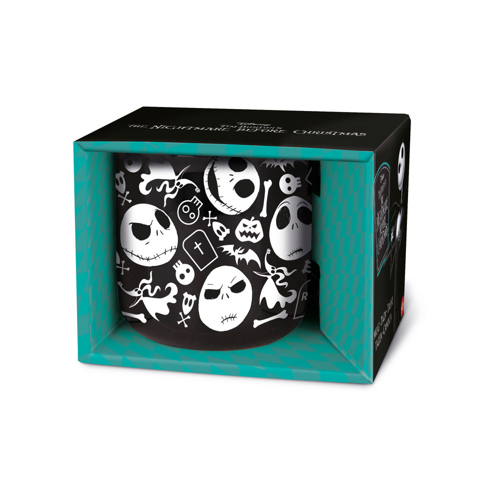 Taza Pesadilla Antes de Navidad Jack Skellington y Zero