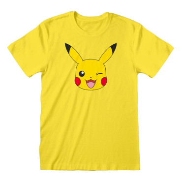 T-Shirt Cara de Pokemon Pikachu