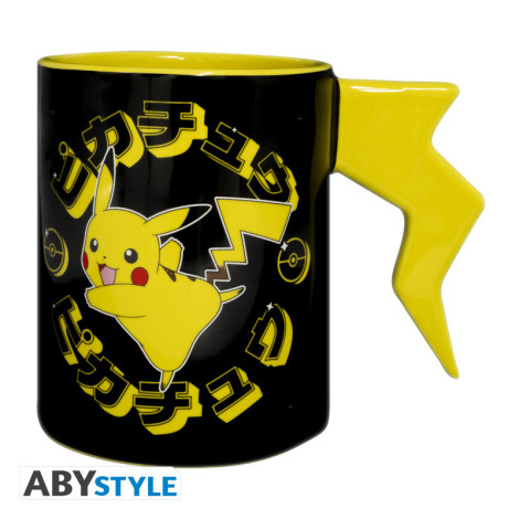 Caneca Pokemon Pikachu Lightning 3D