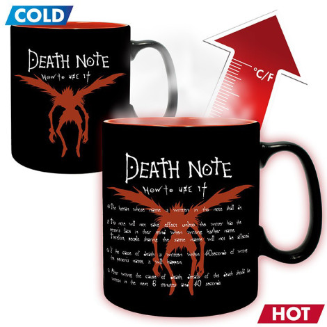 Caneca Grande Termica Death Note Kira e Ryuk