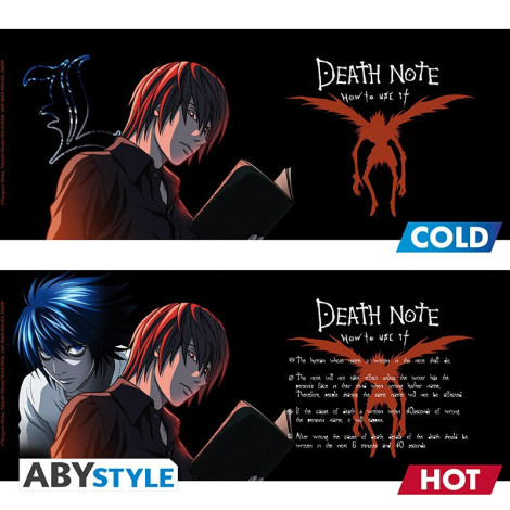 Caneca Grande Termica Death Note Kira e Ryuk