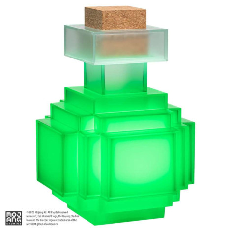 Réplica de colecionador da lâmpada Minecraft Glow Potion