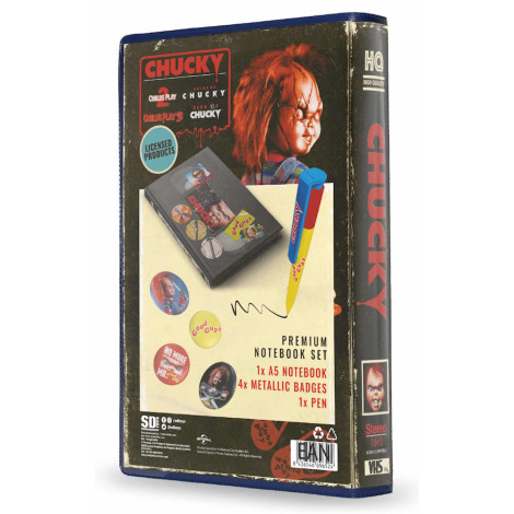 Conjunto de Papelaria Chucky VHS