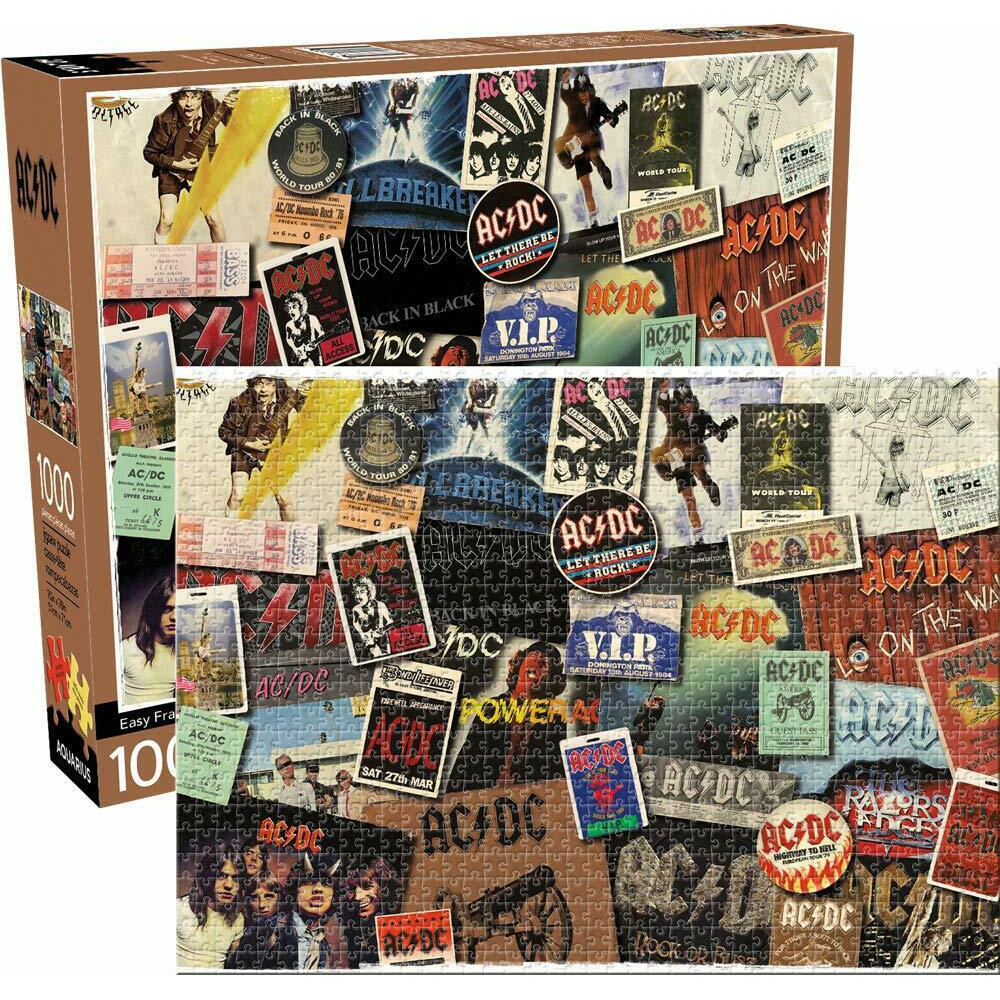 1000 Piece Puzzle Ac/Dc Album Collage