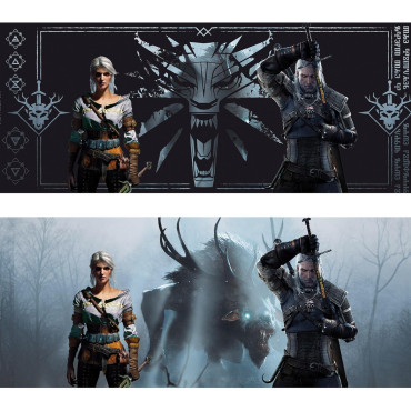 Caneca térmica Geralt e Ciri The Witcher
