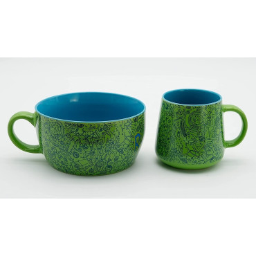 RICK AND MORTY - Breakfast Set Mug + Bowl - Pattern