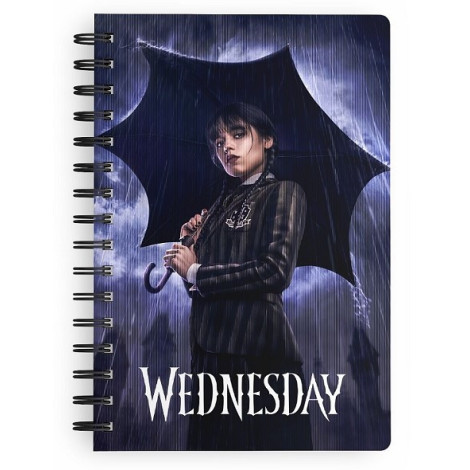 Bloco de notas com efeito 3D Rain Wednesday