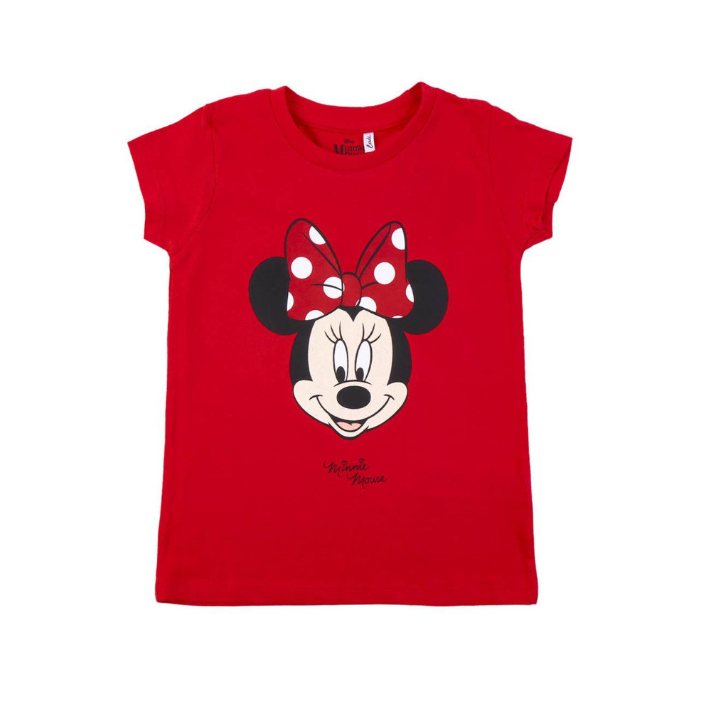 T-SHIRT CURTA DA MINNIE EM MALHA SIMPLES