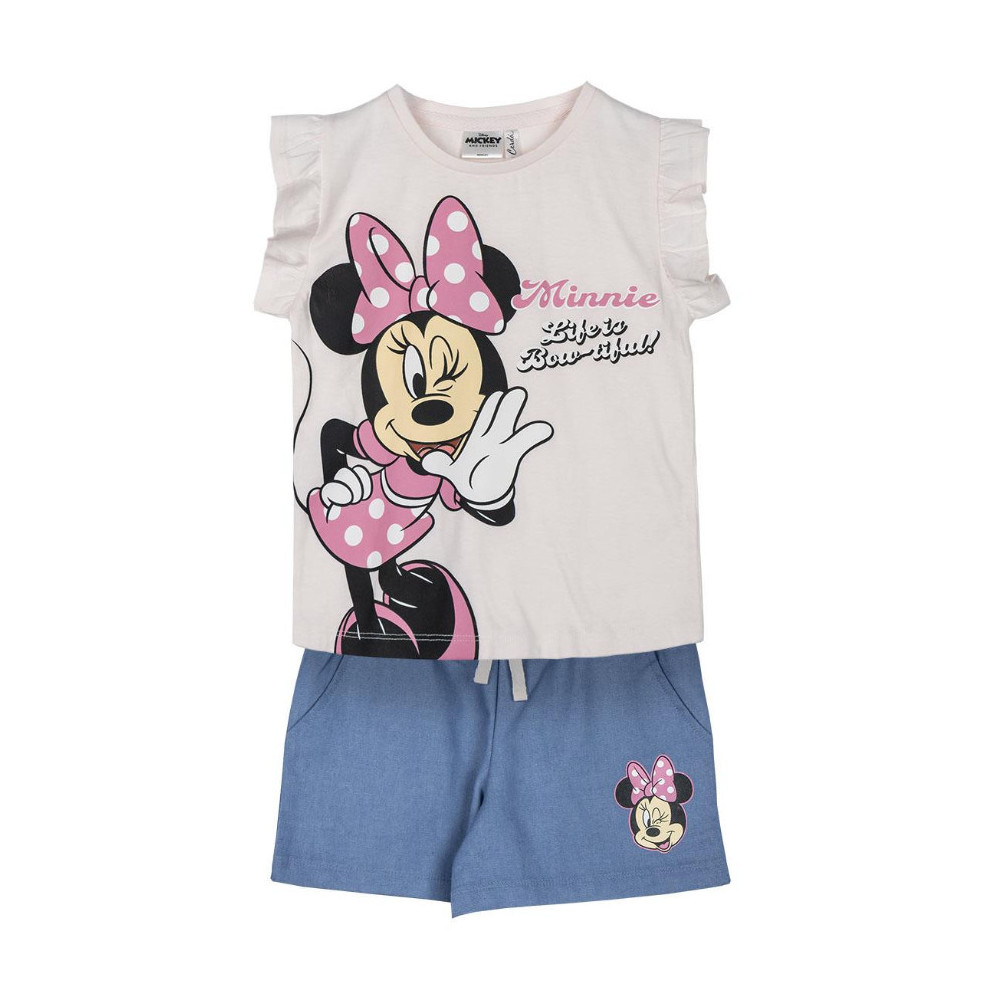 CONJUNTO DE 2 PEÇAS MINNIE EM FELPO FRANCÊS