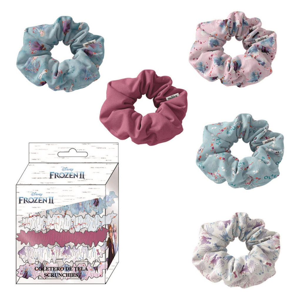 ACESSÓRIOS DE CABELO TECIDO SCRUNCHIE 5 PEÇAS CONGELADAS II