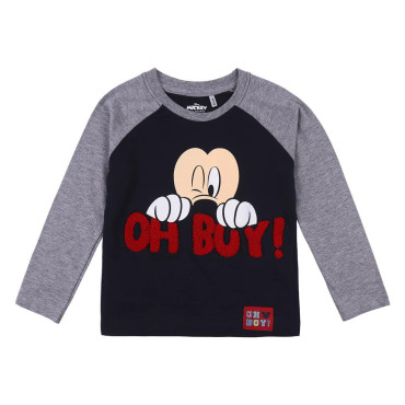 CAMISETA LARGA SINGLE JERSEY MICKEY