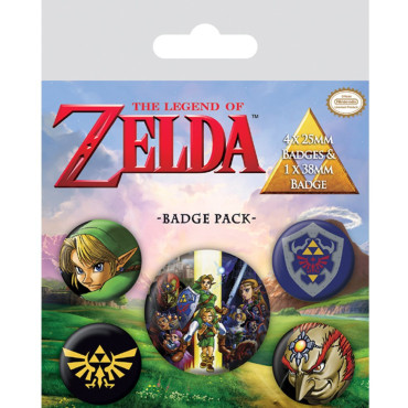 Pacote de crachás The Legend of Zelda Nintendo