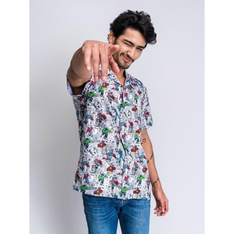 Camisa Hawaiana Marvel