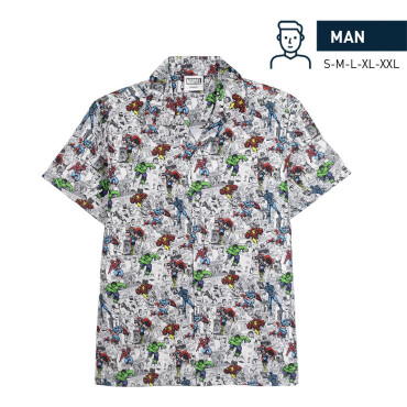 Camisa Hawaiana Marvel