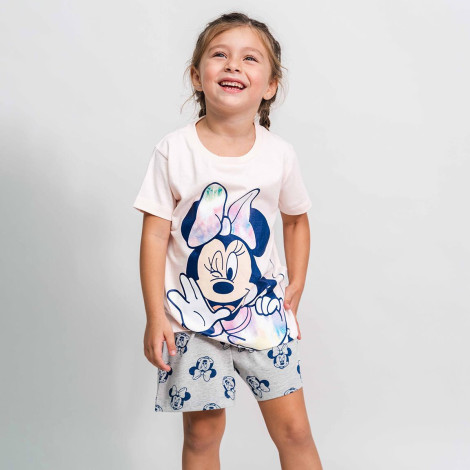 Pijama curto Minnie para rapariga