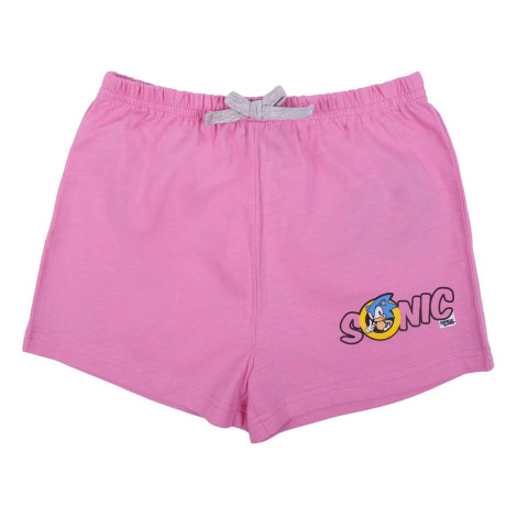 Calções de pijama sónico rosa