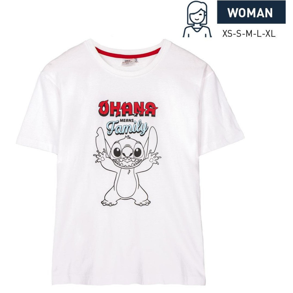 T-shirt de menina Stitch Ohana Disney