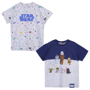 Pacote de 2 t-shirts de rapaz Star Wars