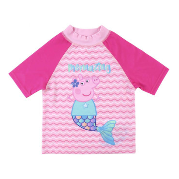 T-Shirt Peppa Pig para o banho do bebé