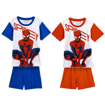 Pijama curto Spiderman para crianças