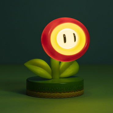 Mini Lâmpada Flor de Fogo Super Mario