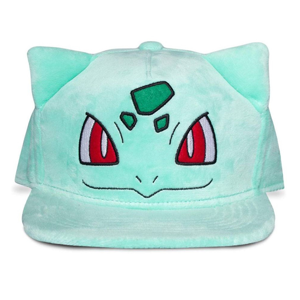 Chapéu de pelúcia Pokémon Snapback Bulbasaur