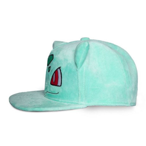 Chapéu de pelúcia Pokémon Snapback Bulbasaur