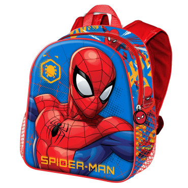 Mochila azul Homem-Aranha para quarto de bebé