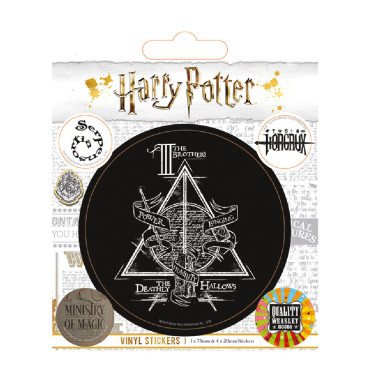 Conjunto de autocolantes com os símbolos de Harry Potter